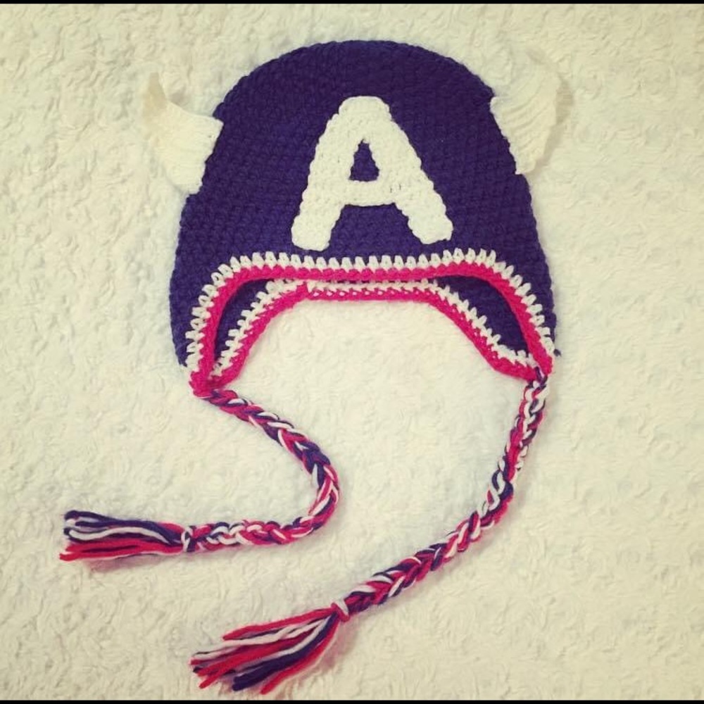 Captain America Crochet Hat